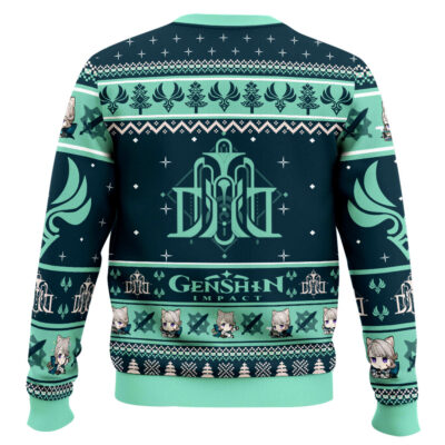 Hooktab Genshin Impact Lynette Ugly Christmas Sweater