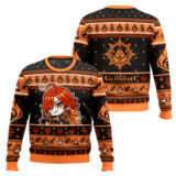 Hooktab Genshin Impact Mavuika Ugly Christmas Sweater