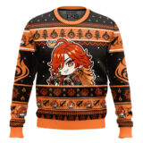 Hooktab Genshin Impact Mavuika Ugly Christmas Sweater