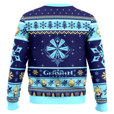 Hooktab Genshin Impact Mika Ugly Christmas Sweater