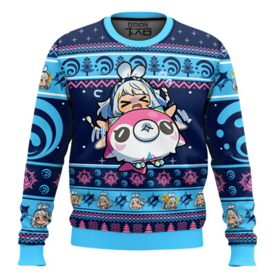 Hooktab Genshin Impact Mualani Ugly Christmas Sweater