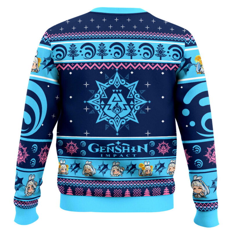 Hooktab Genshin Impact Mualani Ugly Christmas Sweater Hooktab Genshin Impact Mualani Ugly Christmas Sweater