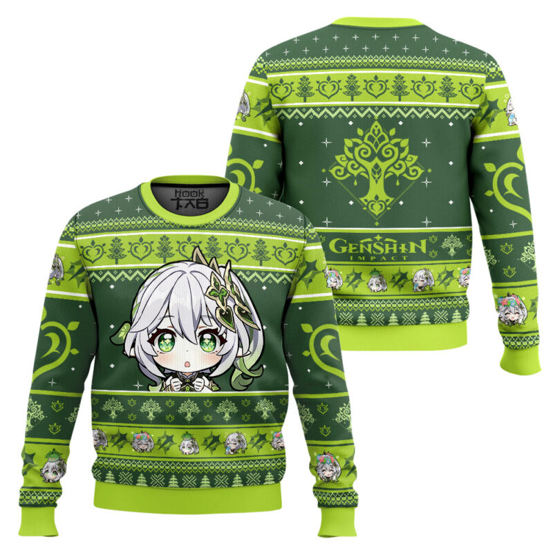 Hooktab Genshin Impact Nahida Ugly Christmas Sweater Hooktab Genshin Impact Nahida Ugly Christmas Sweater