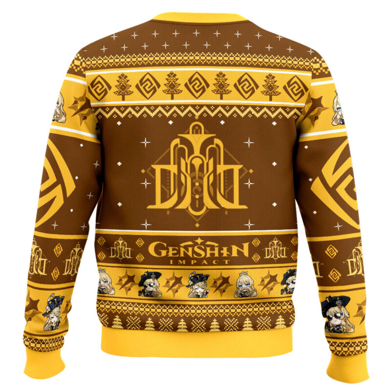 Hooktab Genshin Impact Navia Ugly Christmas Sweater Hooktab Genshin Impact Navia Ugly Christmas Sweater