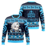 Hooktab Genshin Impact Neuvillette Ugly Christmas Sweater