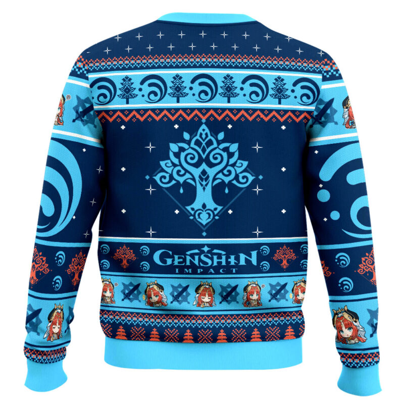 Hooktab Genshin Impact Nilou Ugly Christmas Sweater Hooktab Genshin Impact Nilou Ugly Christmas Sweater