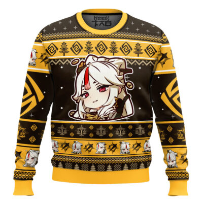 Hooktab Genshin Impact Ningguang Ugly Christmas Sweater