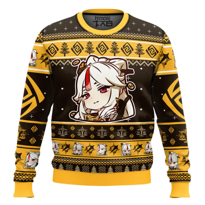 Hooktab Genshin Impact Ningguang Ugly Christmas Sweater