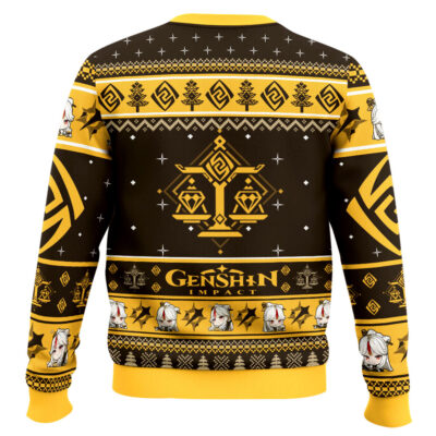 Hooktab Genshin Impact Ningguang Ugly Christmas Sweater