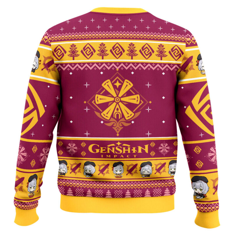 Hooktab Genshin Impact Noelle Ugly Christmas Sweater Hooktab Genshin Impact Noelle Ugly Christmas Sweater