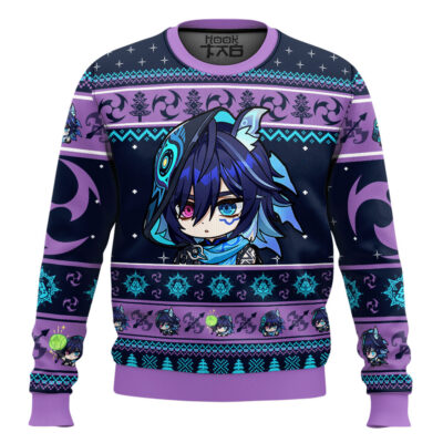 Hooktab Genshin Impact Ororon Ugly Christmas Sweater