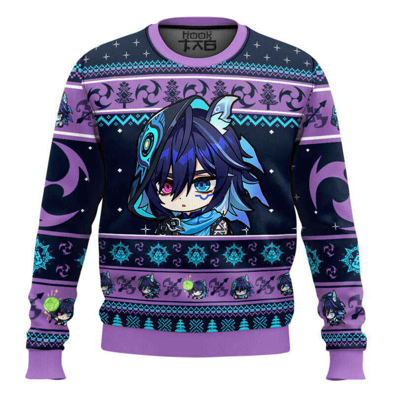 Hooktab Genshin Impact Ororon Ugly Christmas Sweater