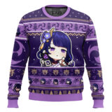Hooktab Genshin Impact Raiden Shogun Ugly Christmas Sweater