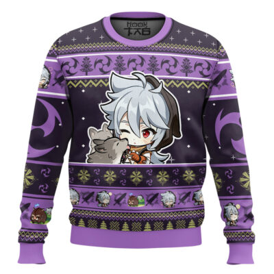 Hooktab Genshin Impact Razor Ugly Christmas Sweater