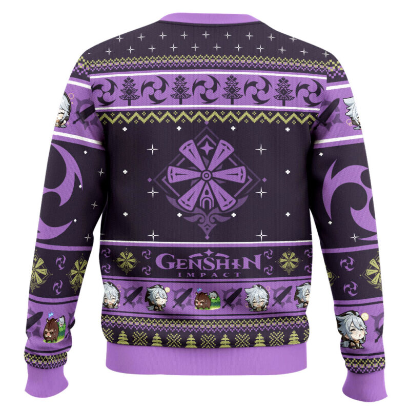 Hooktab Genshin Impact Razor Ugly Christmas Sweater Hooktab Genshin Impact Razor Ugly Christmas Sweater