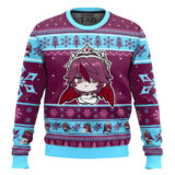 Hooktab Genshin Impact Rosaria Ugly Christmas Sweater