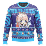 Hooktab Genshin Impact Sangonomiya Kokomi Ugly Christmas Sweater