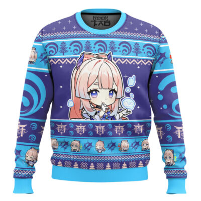 Hooktab Genshin Impact Sangonomiya Kokomi Ugly Christmas Sweater