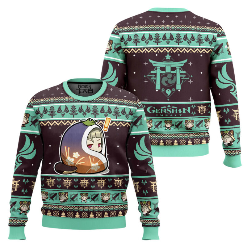 Hooktab Genshin Impact Sayu Ugly Christmas Sweater Hooktab Genshin Impact Sayu Ugly Christmas Sweater