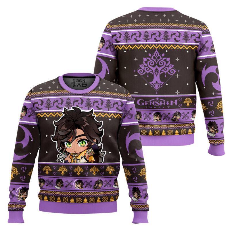 Hooktab Genshin Impact Sethos Ugly Christmas Sweater Hooktab Genshin Impact Sethos Ugly Christmas Sweater