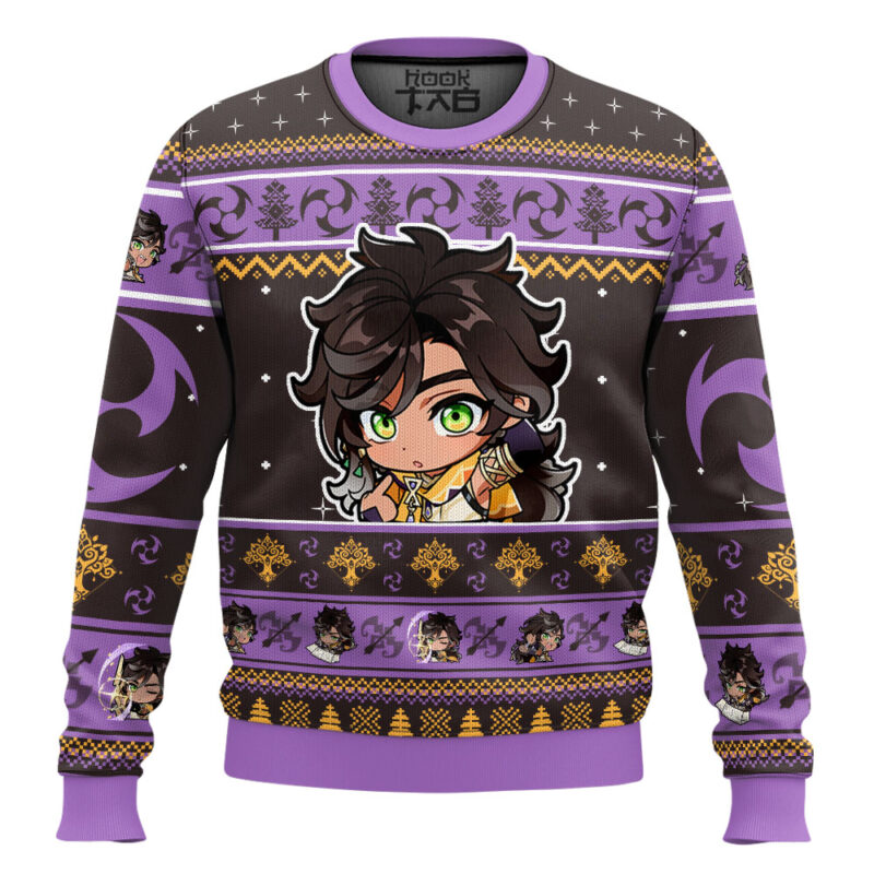 Hooktab Genshin Impact Sethos Ugly Christmas Sweater