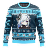 Hooktab Genshin Impact Shenhe Ugly Christmas Sweater