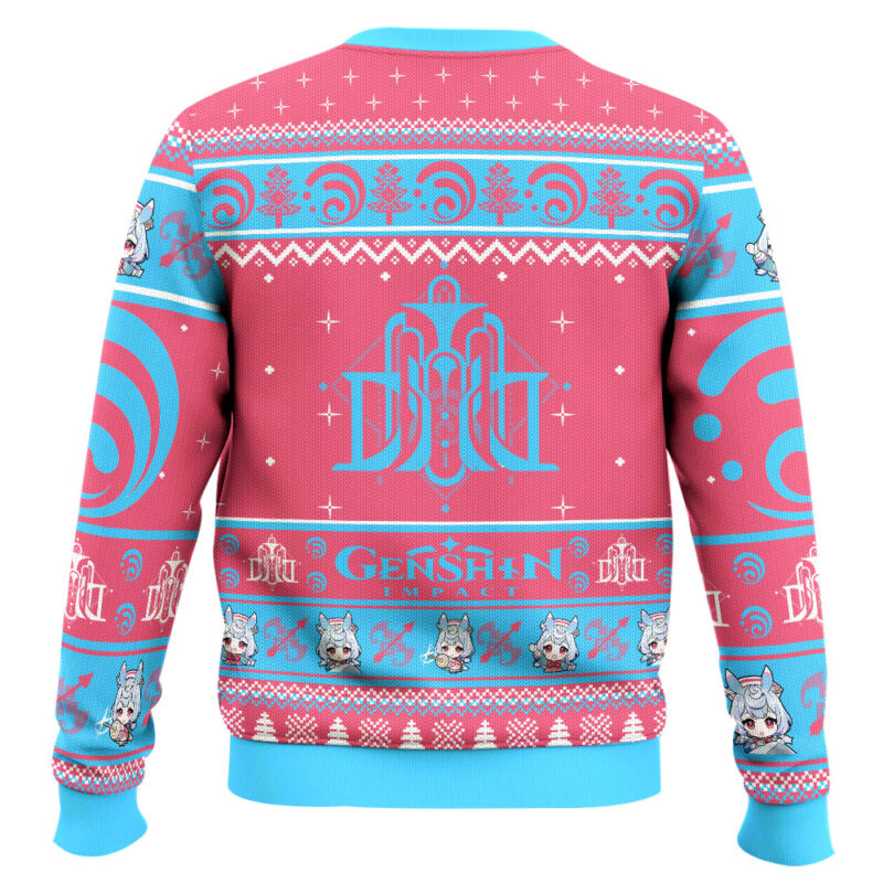 Hooktab Genshin Impact Sigewinne Ugly Christmas Sweater Hooktab Genshin Impact Sigewinne Ugly Christmas Sweater