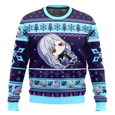 Hooktab Genshin Impact Skirk Ugly Christmas Sweater