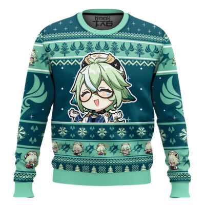 Hooktab Genshin Impact Sucrose Ugly Christmas Sweater