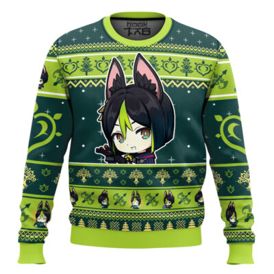 Hooktab Genshin Impact Tighnari Ugly Christmas Sweater