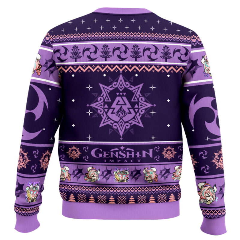 Hooktab Genshin Impact Varesa Ugly Christmas Sweater Hooktab Genshin Impact Varesa Ugly Christmas Sweater
