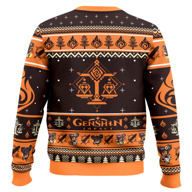 Hooktab Genshin Impact Xinyan Ugly Christmas Sweater Hooktab Genshin Impact Xinyan Ugly Christmas Sweater