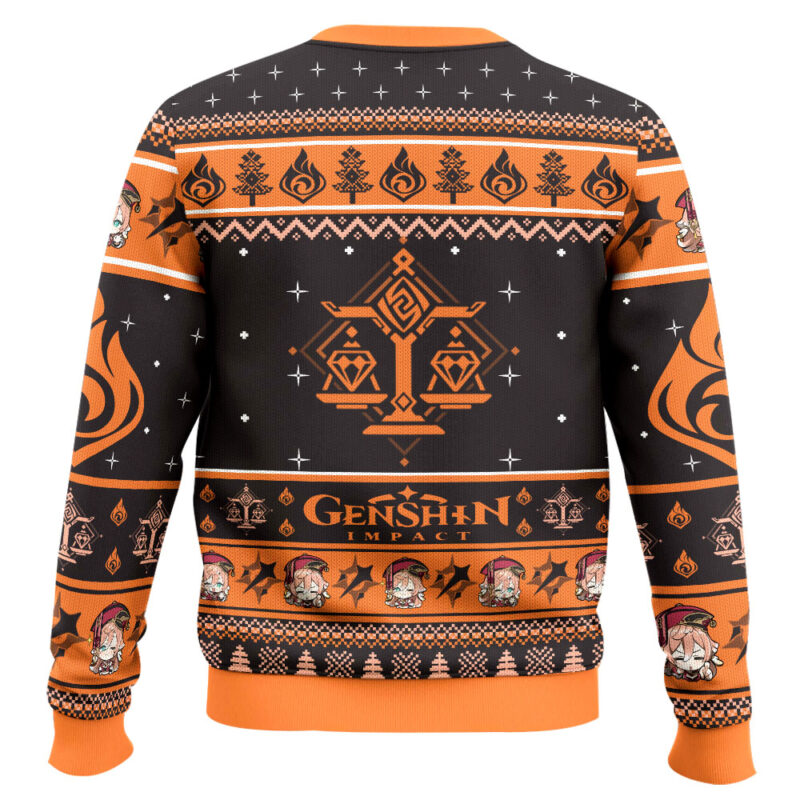 Hooktab Genshin Impact Yanfei Ugly Christmas Sweater Hooktab Genshin Impact Yanfei Ugly Christmas Sweater