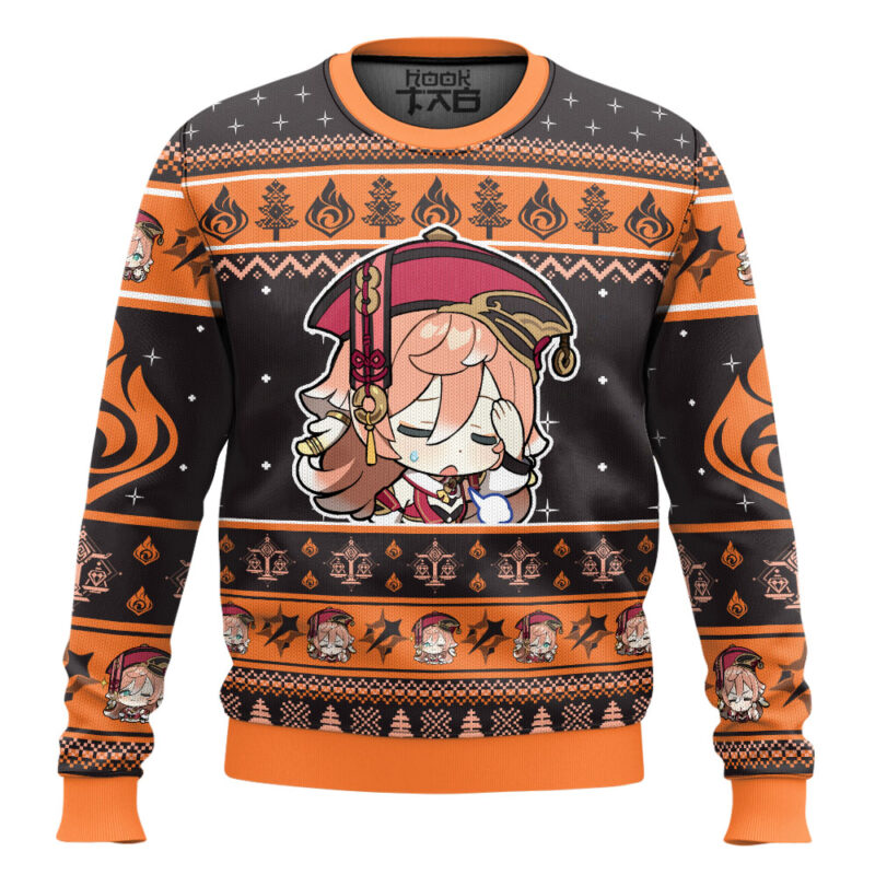 Hooktab Genshin Impact Yanfei Ugly Christmas Sweater