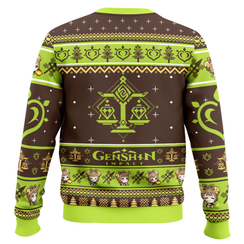 Hooktab Genshin Impact Yaoyao Ugly Christmas Sweater Hooktab Genshin Impact Yaoyao Ugly Christmas Sweater