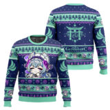 Hooktab Genshin Impact Yumemizuki Mizuki Ugly Christmas Sweater