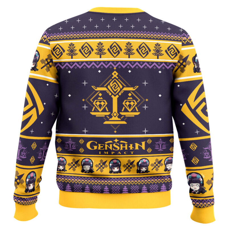Hooktab Genshin Impact Yun Jin Ugly Christmas Sweater Hooktab Genshin Impact Yun Jin Ugly Christmas Sweater