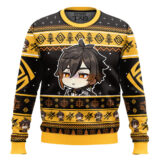 Hooktab Genshin Impact Zhongli Ugly Christmas Sweater