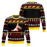 Hooktab George Costanza Seinfield Ugly Christmas Sweater