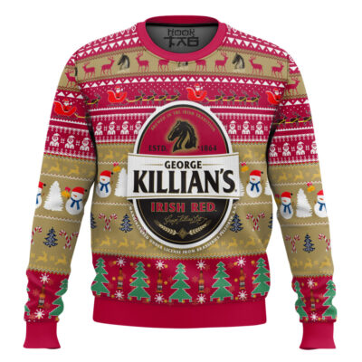 Hooktab George Killian’s Irish Red Ugly Christmas Sweater