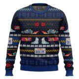 Hooktab Get Back In Time For Christmas Back To The Future Ugly Christmas Sweater