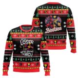 Hooktab Get In Loser We're Saving MCU Deadpool & Wolverine Ugly Christmas Sweater