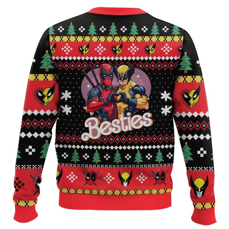 Hooktab Get In Loser We're Saving MCU Deadpool & Wolverine Ugly Christmas Sweater Hooktab Get In Loser We're Saving MCU Deadpool & Wolverine Ugly Christmas Sweater