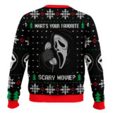 Hooktab Ghostface Calling Scream Ugly Christmas Sweater