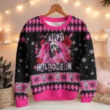 Hooktab Ghostface Happy Halloween Scream Ugly Christmas Sweater