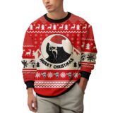 Hooktab Ghostface Merry Christmas Scream Ugly Christmas Sweater