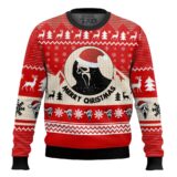 Hooktab Ghostface Merry Christmas Scream Ugly Christmas Sweater