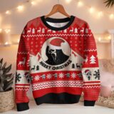 Hooktab Ghostface Merry Christmas Scream Ugly Christmas Sweater