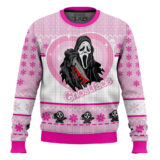 Hooktab Ghostface Pinky Scream Ugly Christmas Sweater