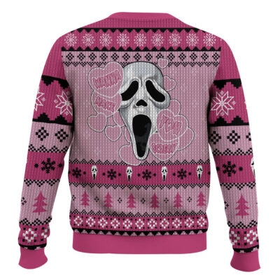 Hooktab Ghostface Scream For Me Ugly Christmas Sweater